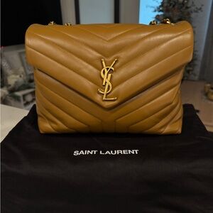 Saint Laurent Loulou Medium YSL Shoulder Bag in Quilted Leather